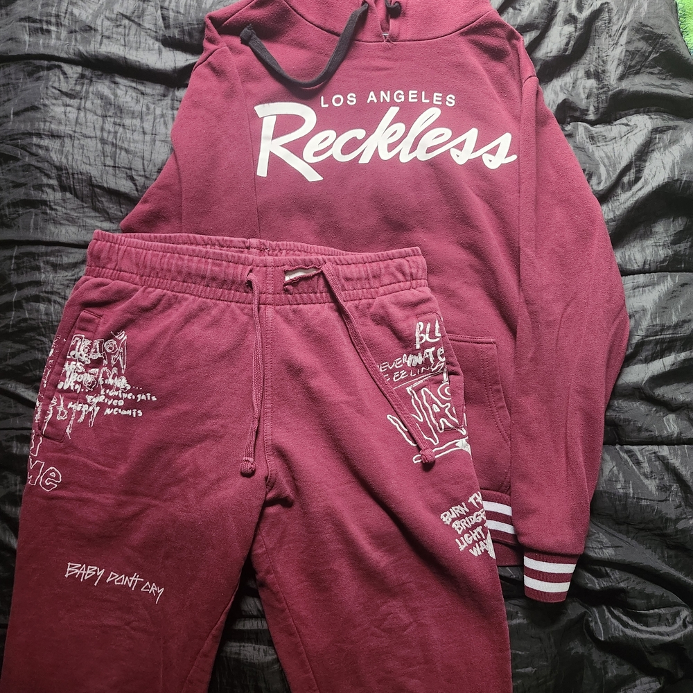 Young & Reckless Burgundy Jumpsuit